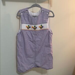 Purple Gingham Kids One Piece